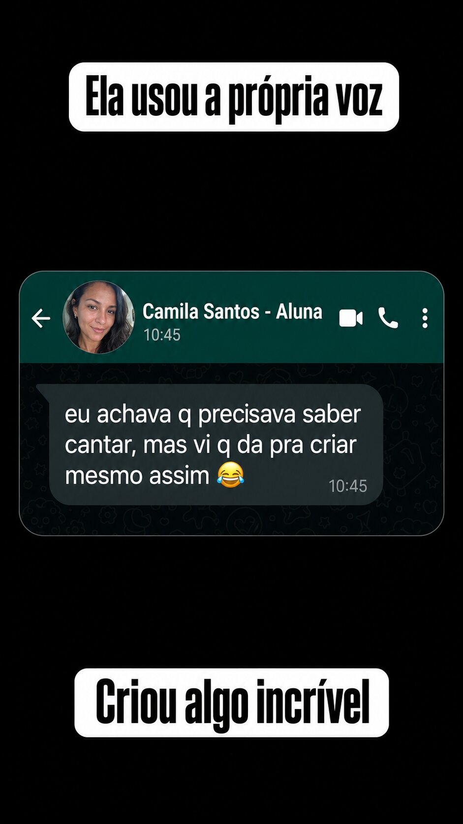 Depoimento de Camila